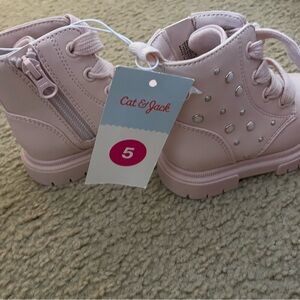Cat & Jack Light Pink toddler Boots with Studs